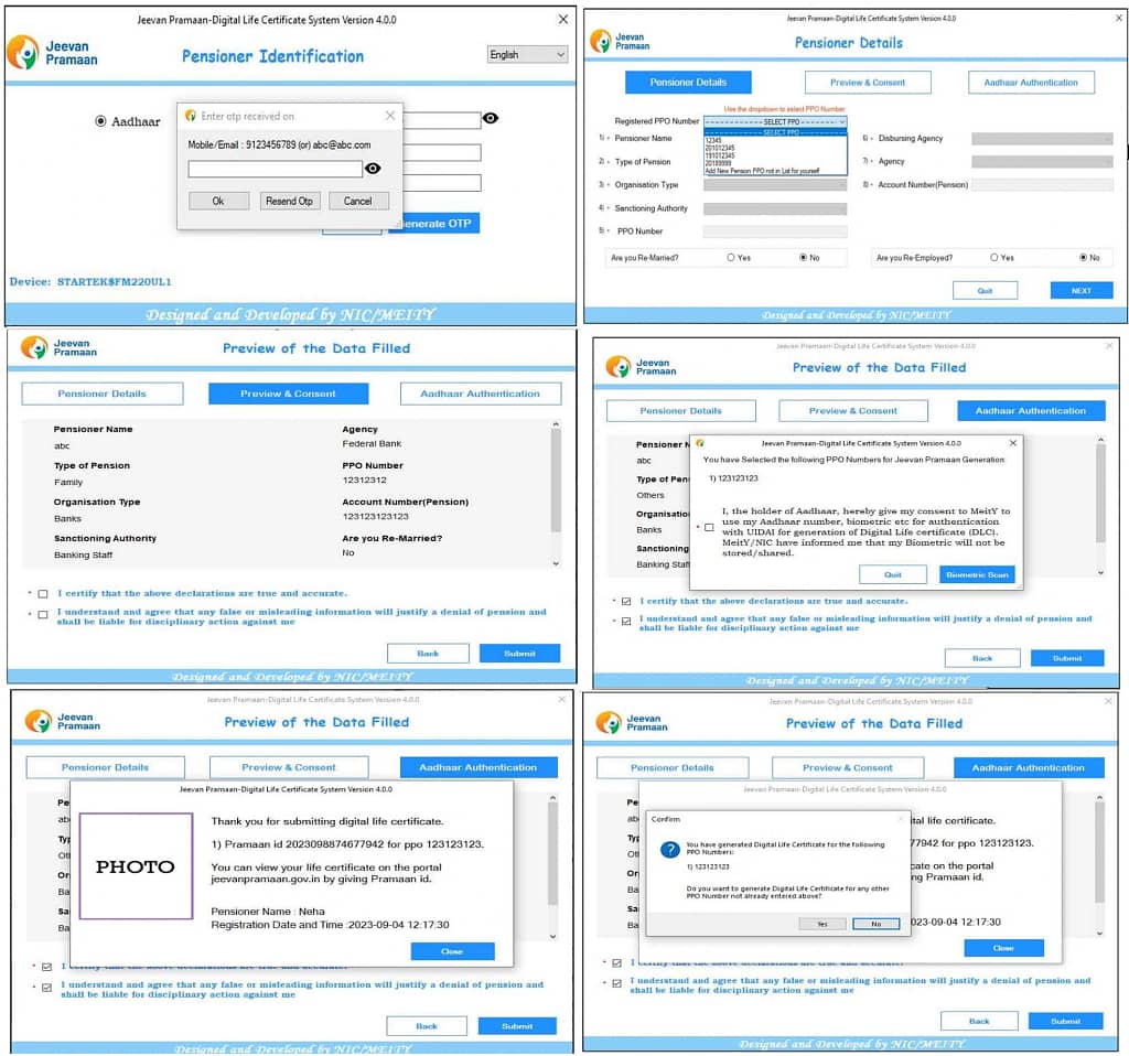 जीवन प्रमाण(Jeevan Pramaan - Software Downlaod Link