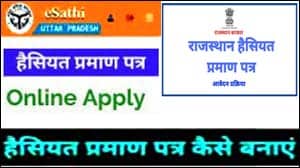 Haisiyat praman patra form (Solvency Certificate pdf) Online and offline apply