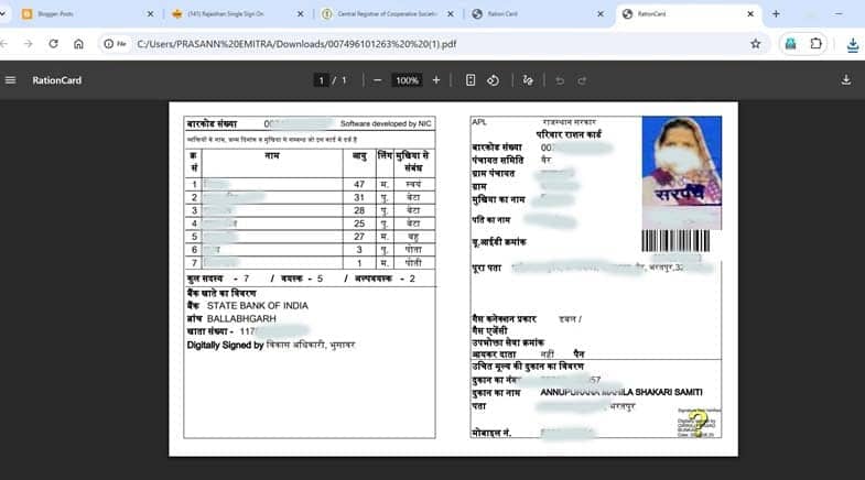 RATIO CARD NOC PRINT RATION CARD PRINT6applyYojana-image